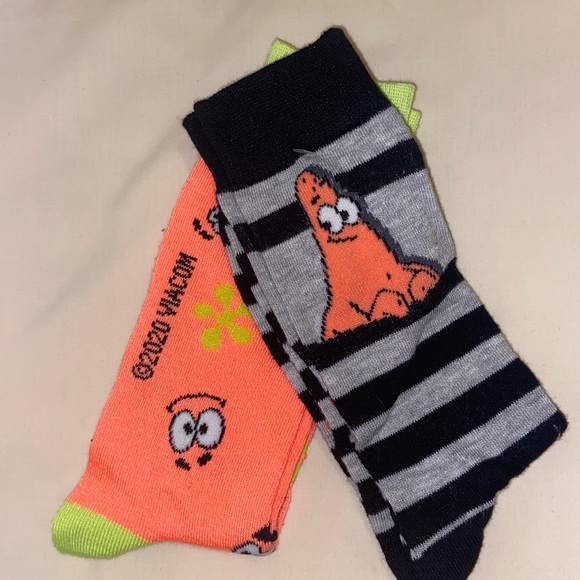 Nickelodeon SpongeBob SquarePants Socks 2 pairs - Picture 2 of 3